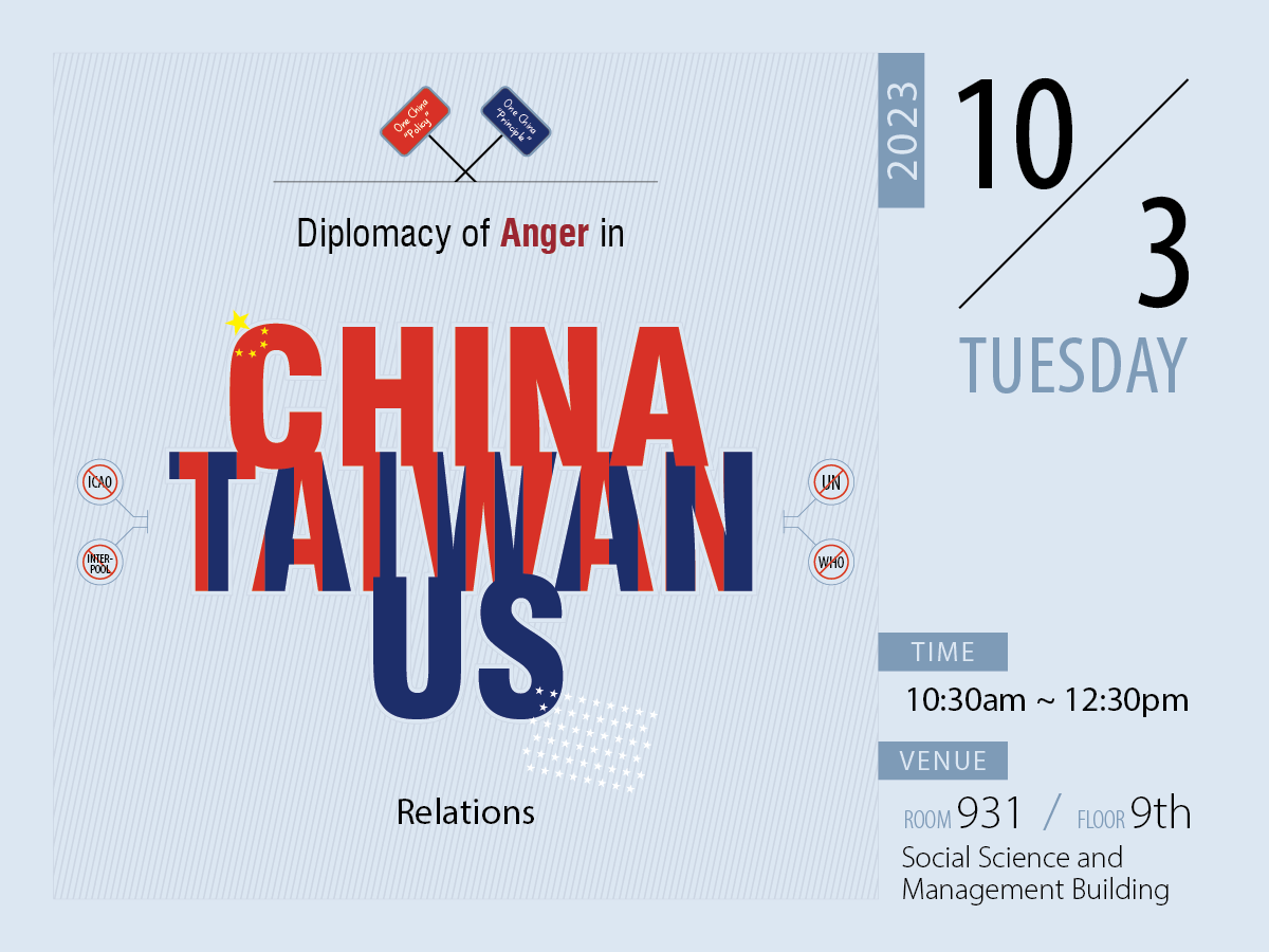 Diplomacy of Anger in China-Taiwan-US Relations 